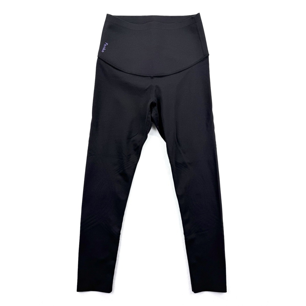 Fanka Body Sculpt Compression Leggings M* Black Reversible High Rise Athletic
